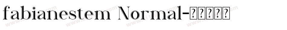 fabianestem Normal字体转换